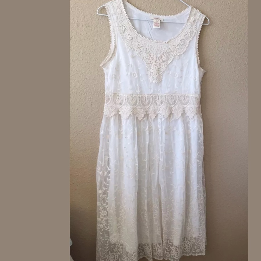 Sundance White Lace Dress